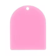 25x20 mm arch-shaped pendant in matte acetate - Pink x1