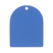 25x20 mm arch-shaped pendant in matte acetate - Jeans blue x1