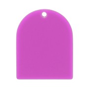 25x20 mm arch-shaped pendant made of matte acetate - Purple x1