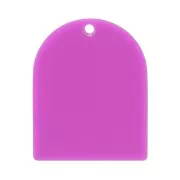 25x20 mm arch-shaped pendant made of matte acetate - Purple x1
