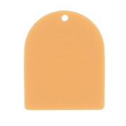 25x20 mm arch-shaped pendant in matte acetate - Ochre x1