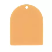 25x20mm Matte acetate arch pendant - Ochre x1