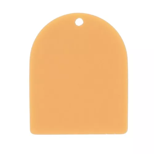 25x20 mm arch-shaped pendant in matte acetate - Ochre x1