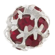 Rhinestones Ball 8mm Silver-colored Siam|raw }}