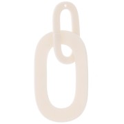 64x26mm Acetate XXL link pendant - Ivory x1|raw }}