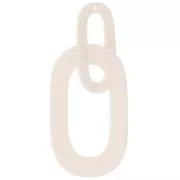 64x26mm Acetate XXL link pendant - Ivory x1
