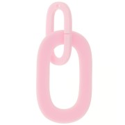 64x26mm Acetate XXL link pendant - Light pink x1|raw }}