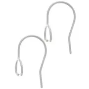 14x8mm 925 Sterling Silver Pendant earwires x2
