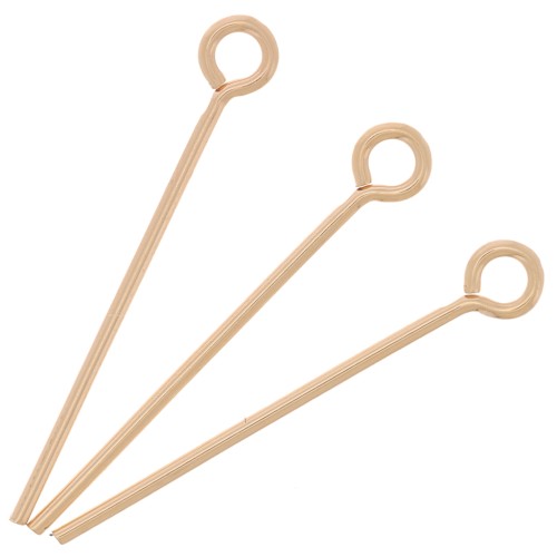 19x0.60mm eye pins - Gold filled x10
