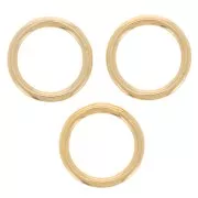 8x1mm Closed jump rings - Gold filled x5
