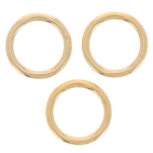 8x1mm Closed jump rings - Gold filled x5