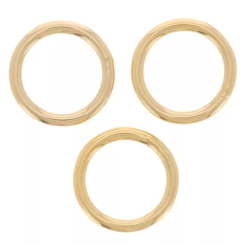 8x1mm Closed jump rings - Gold filled x5
