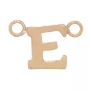 6x9.5mm Alphabet letter spacer - E - Gold filled x1