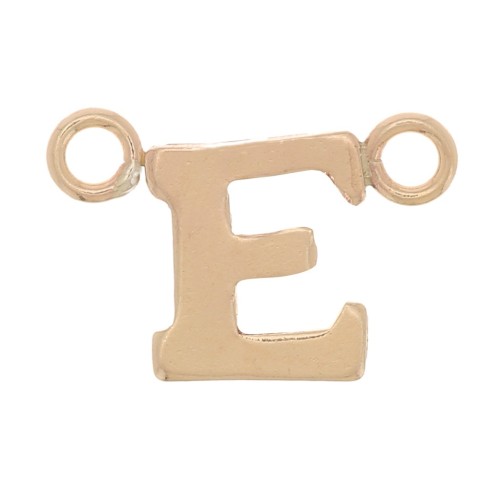 6x9.5mm Alphabet letter spacer - E - Gold filled x1