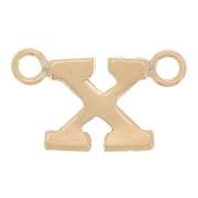 6x10mm Alphabet letter spacer - X - Gold filled x1|raw }}