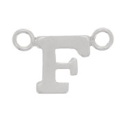 6x10mm 925 Sterling Silver Alphabet Letter spacer - F x1|raw }}