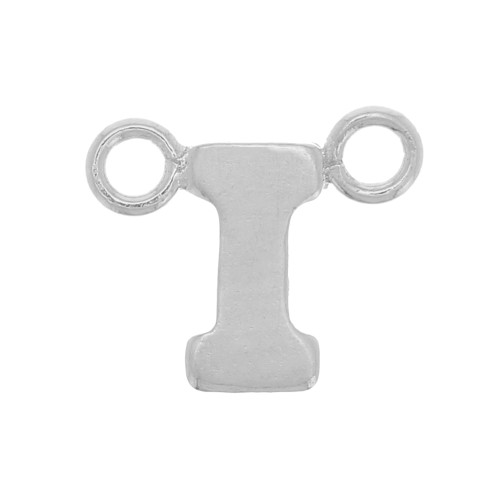 6x8mm 925 Sterling Silver Alphabet Letter spacer - I x1