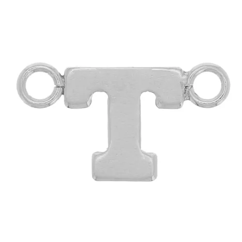 6x10mm 925 Sterling Silver Alphabet Letter spacer - T x1