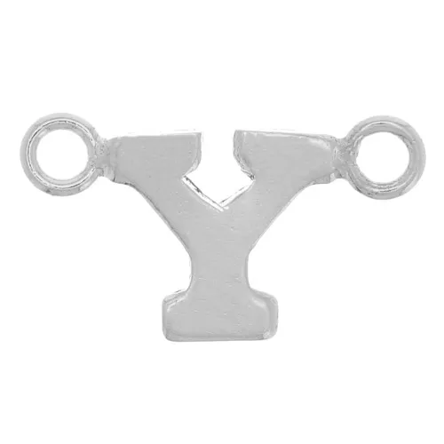 6x10.5mm 925 Sterling Silver Alphabet Letter spacer - Y x1