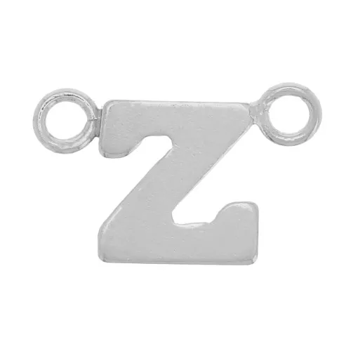 6x10mm 925 Sterling Silver Alphabet Letter spacer - Z x1