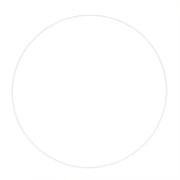 45cm Metal circle for Dreamcatcher Suspension and Lamps - white x1