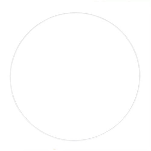 45cm Metal circle for Dreamcatcher Suspension and Lamps - white x1
