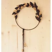 45cm Metal circle for Dreamcatcher Suspension and Lamps - white x1