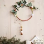 45cm Metal circle for Dreamcatcher Suspension and Lamps - white x1