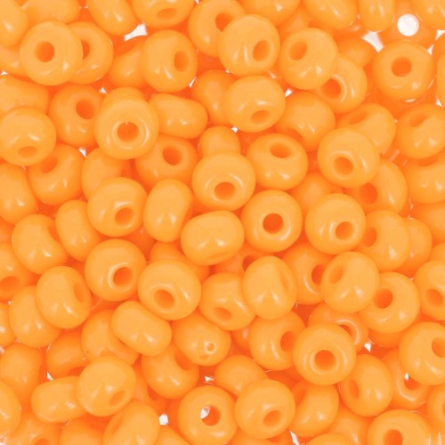 Preciosa Seed beads 6/0 4 mm - Opaque Orange x20g