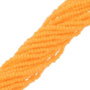 Preciosa 11/0 Charlotte cut seed beads - Opaque Orange x20g