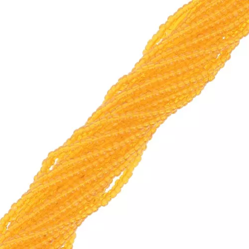 Preciosa 13/0 Charlotte cut seed beads - Transparent Light Topaz x20g