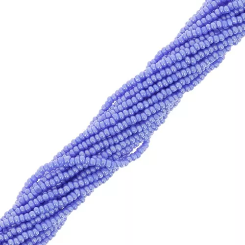 Preciosa 15/0 Charlotte cut seed beads - Opaque Blue Luster x15g