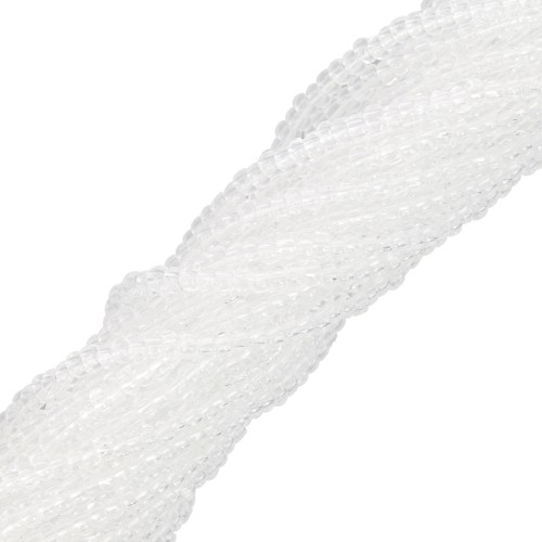 Preciosa 11/0 Charlotte cut seed beads - Crystal x20g