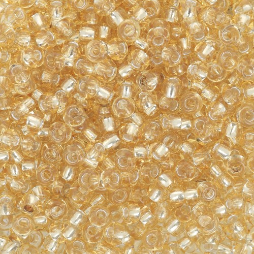 Preciosa Seed beads 9/0 2.5 mm - Gold Silver Lined x250g