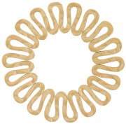 35mm 304L stainless steel Round hammered pendant - wave pattern - Gold x1|raw }}