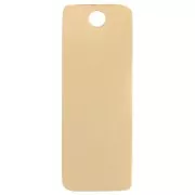 Rectangle charm 13x5 mm - Love pattern - 304L Gold stainless steel x1