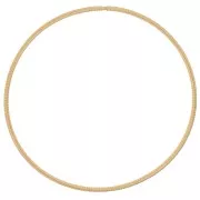 62mm 304L Stainless Steel Spring Bracelet - Guitar String Bracelet - Gold x1