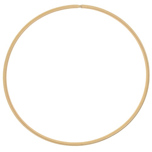 62mm 304L Stainless Steel Spring Bracelet - Guitar String Bracelet - Gold x1