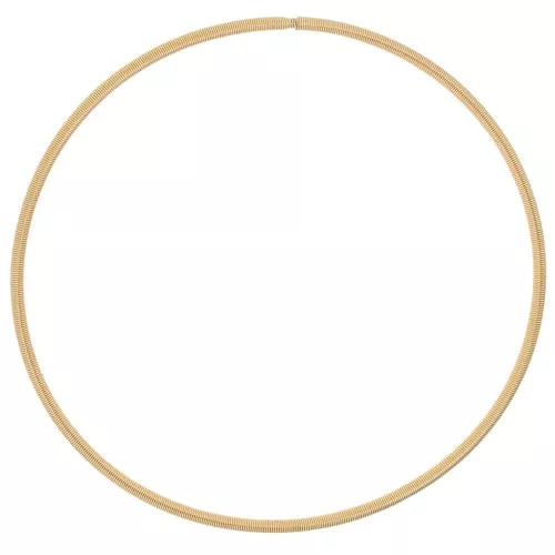 62mm 304L Stainless Steel Spring Bracelet - Guitar String Bracelet - Gold x1