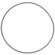 62mm 304L Stainless Steel Spring Bracelet - Guitar String Bracelet - Grey x1