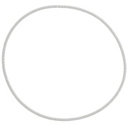 62mm 304L Stainless Steel Spring Bracelet - Guitar String Bracelet - White x1