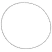 62mm 304L Stainless Steel Spring Bracelet - Guitar String Bracelet - White x1