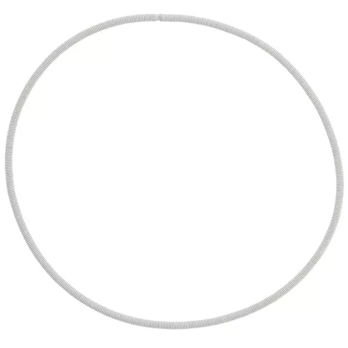 62mm 304L Stainless Steel Spring Bracelet - Guitar String Bracelet - White x1