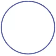 62mm 304L Stainless Steel Spring Bracelet - Guitar String Bracelet - Blue x1