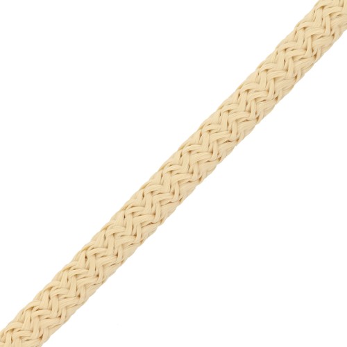 5mm braided polyester cord - Beige x1m