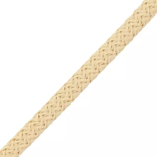 5mm braided polyester cord - Beige x1m