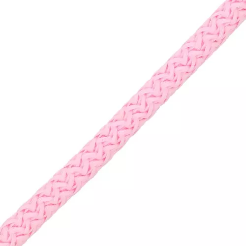 5mm braided polyester cord - Light pink x1m