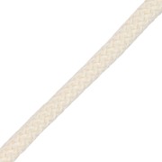 5mm braided polyester cord - Ivory x1m