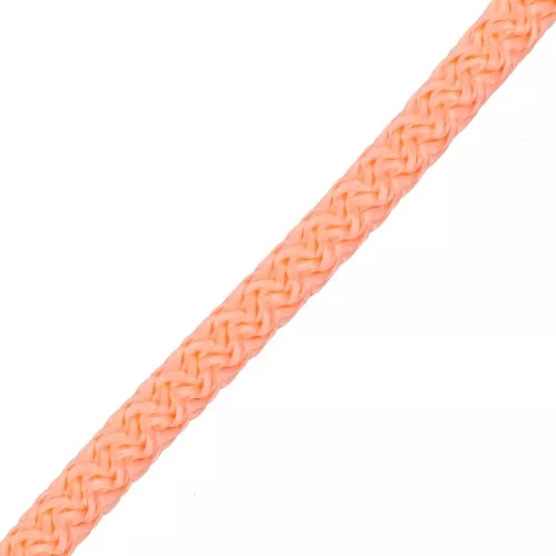 5mm braided polyester cord - Salmon x1m