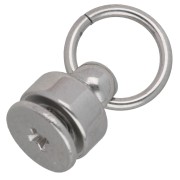 9x8 mm Rivets with Rings for Cell Phone Cases - 304L Stainless Steel x2